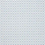 Schumacher 178310 Fretwork Flower Pacific fabric swatch