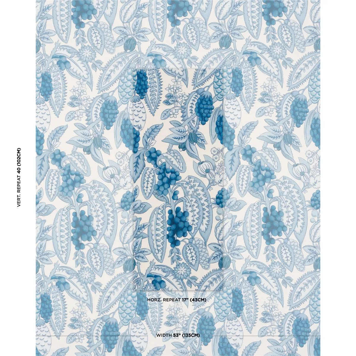 Schumacher 182480 Fruits De Saison MéDiterranéE fabric swatch