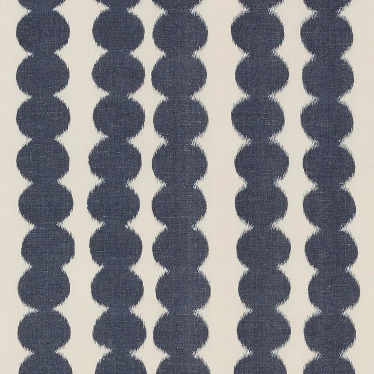 Schumacher 176251 Full Circle Navy fabric swatch