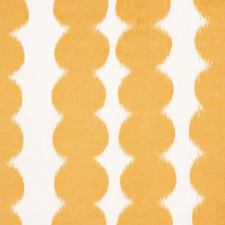 Schumacher 176256 Full Circle Saffron fabric swatch