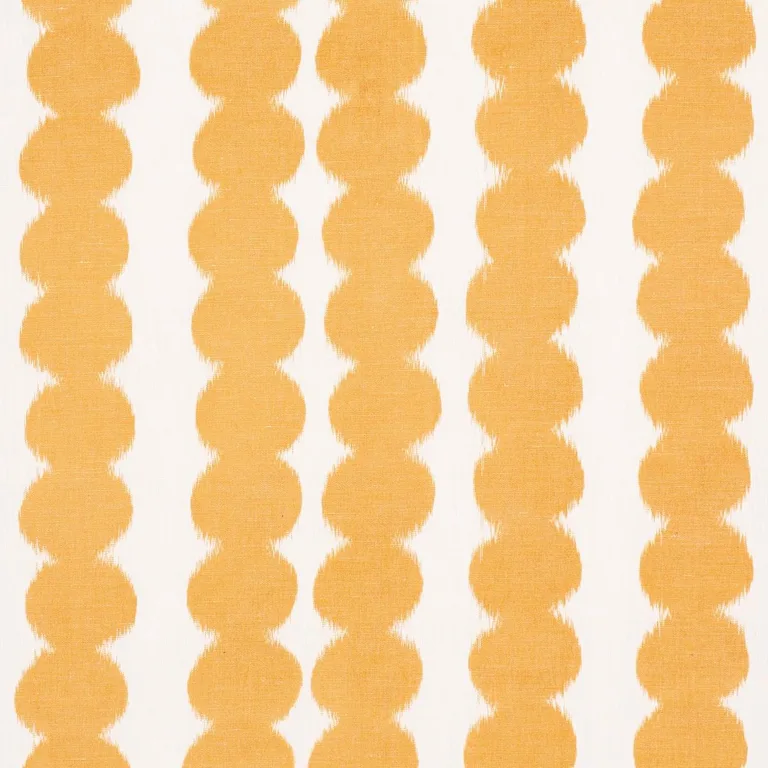 Schumacher 176256 Full Circle Saffron fabric swatch