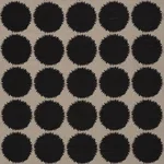 Schumacher 177095 Fuzz Black & Natural fabric swatch