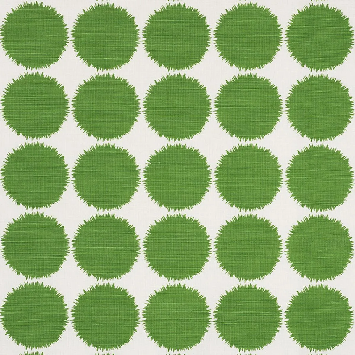 Schumacher 177091 Fuzz Green fabric swatch