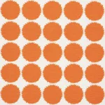 Schumacher 177092 Fuzz Orange fabric swatch