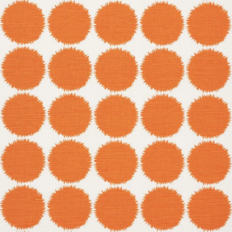 Schumacher 177092 Fuzz Orange fabric swatch