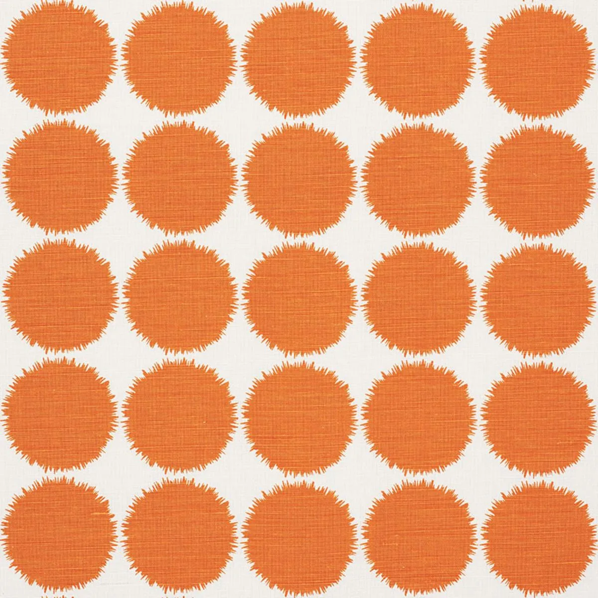 Schumacher 177092 Fuzz Orange fabric swatch