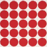 Schumacher 177093 Fuzz Red fabric swatch