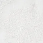 Schumacher 67700 Gabriella Embroidered Sheer Ivory fabric swatch