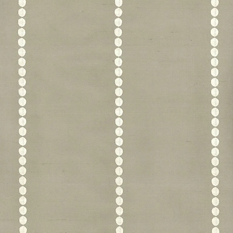 Schumacher 62201 Gabrielle Embroidery Dove fabric swatch