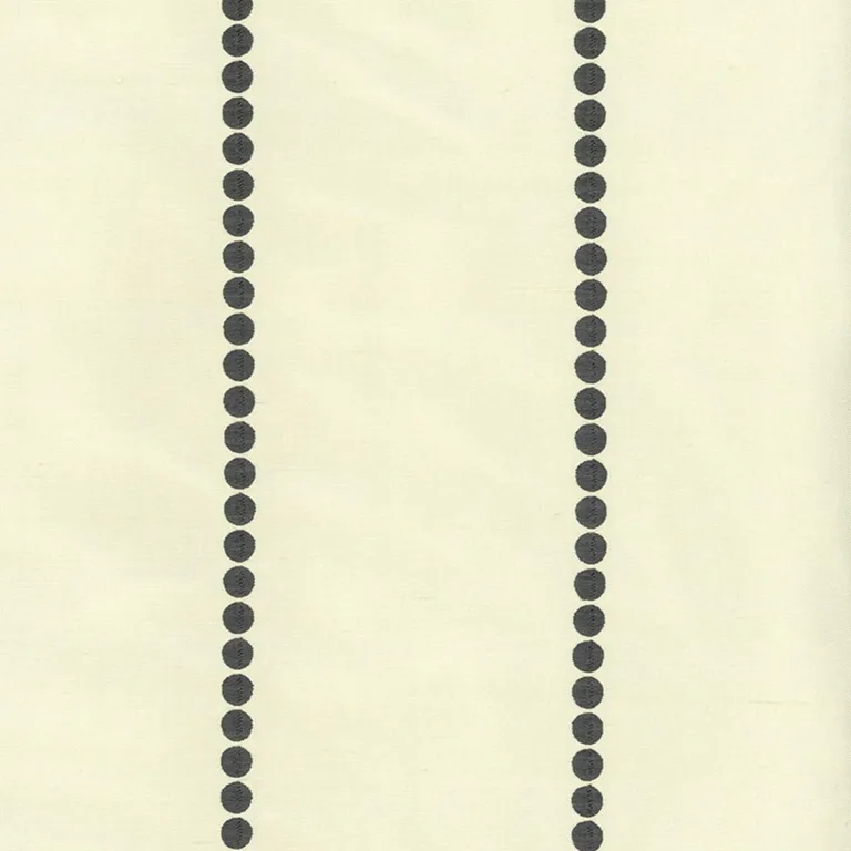 Schumacher 62203 Gabrielle Embroidery Graphite fabric swatch