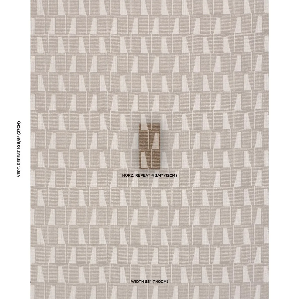 Schumacher 86421 Gaetan Performance Chocolate fabric swatch