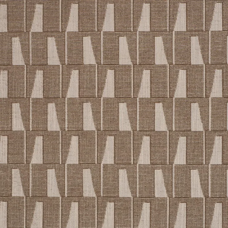 Schumacher 86421 Gaetan Performance Chocolate fabric swatch