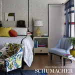 Schumacher 42798 Gainsborough Velvet Bourbon fabric swatch