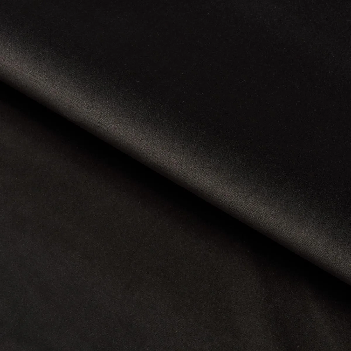 Schumacher 42822 Gainsborough Velvet Charcoal fabric swatch