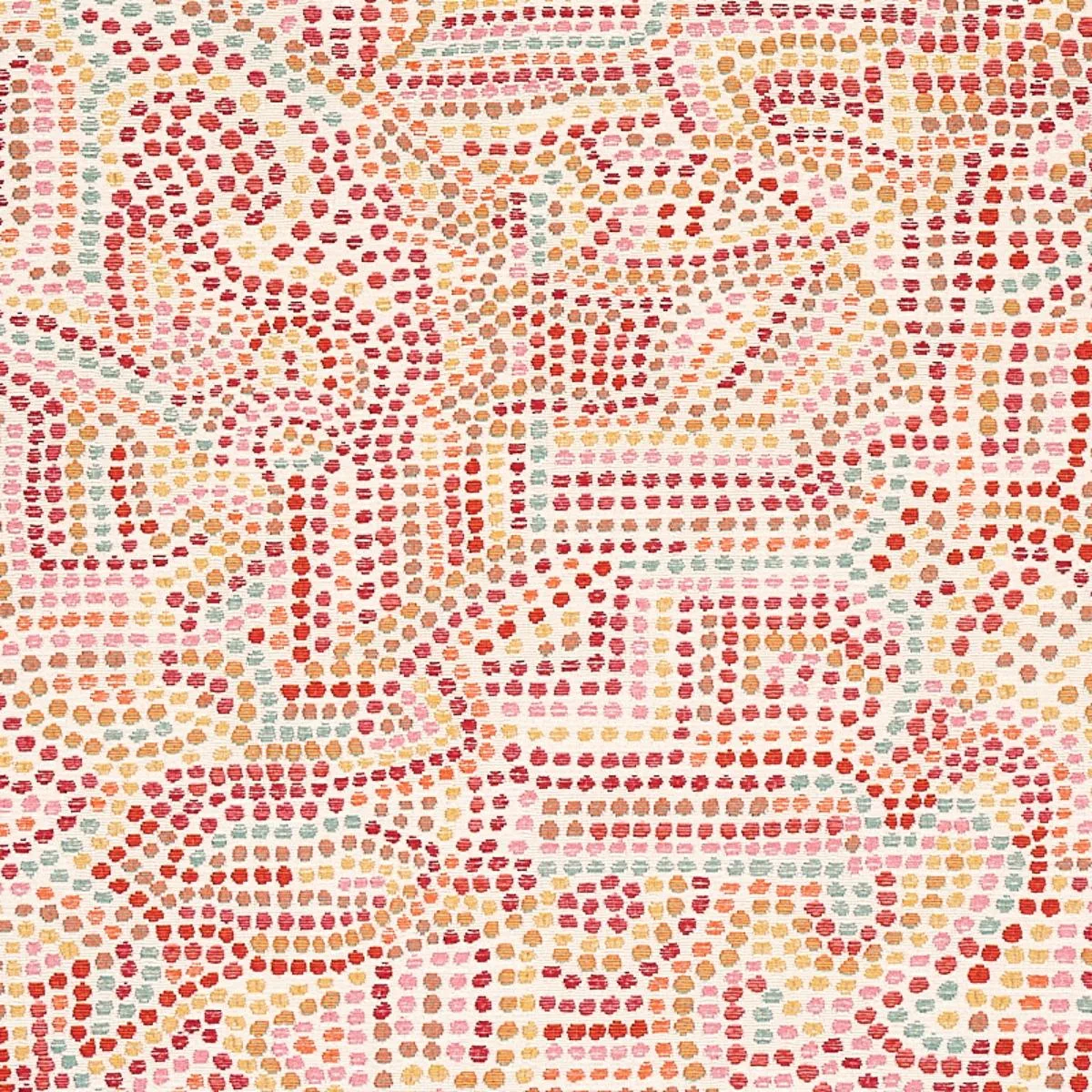 Schumacher 79871 Galina Pink fabric swatch