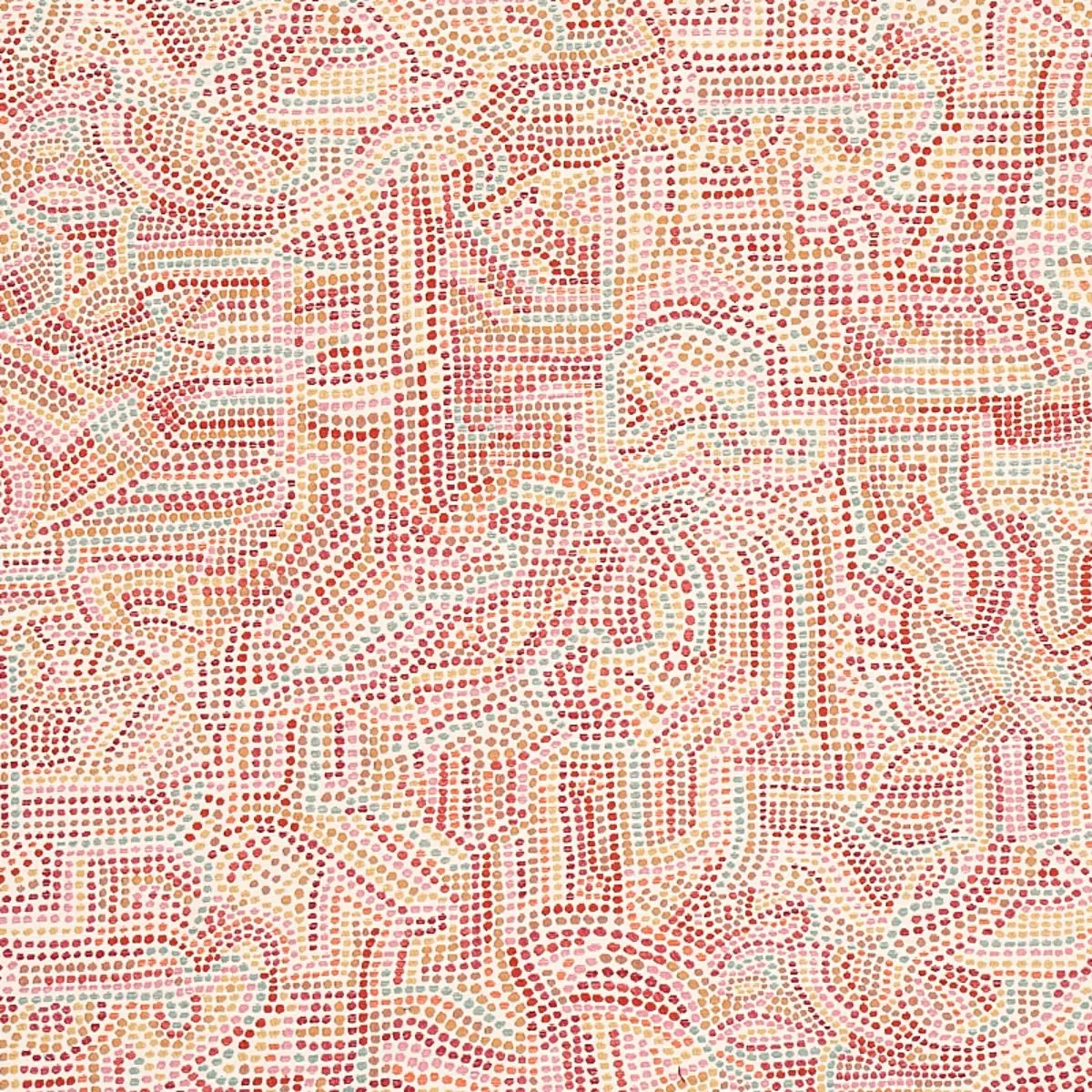 Schumacher 79871 Galina Pink fabric swatch