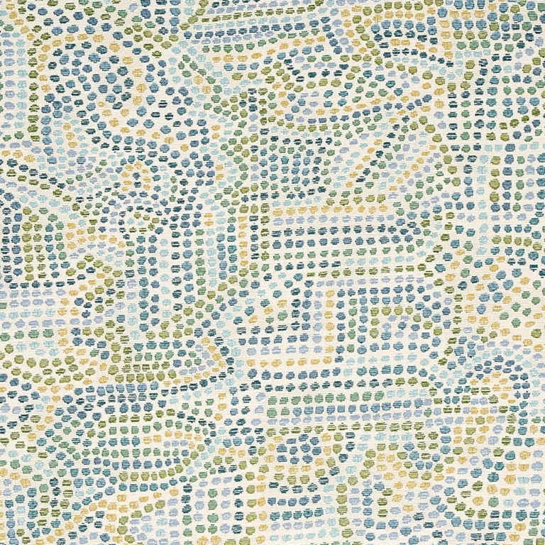 Schumacher 79870 Galina Sky fabric swatch