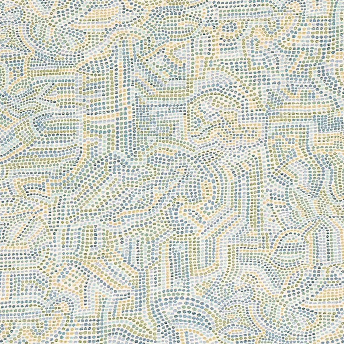 Schumacher 79870 Galina Sky fabric swatch
