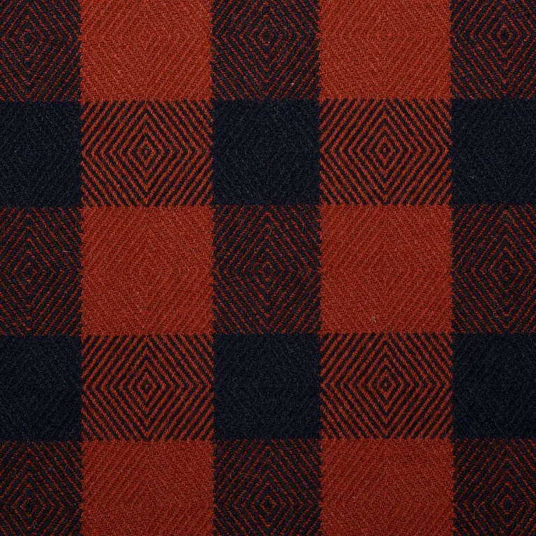 Schumacher 81610 Galt Wool Check Americana fabric swatch