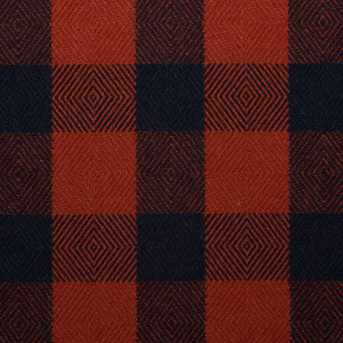 Schumacher 81610 Galt Wool Check Americana fabric swatch