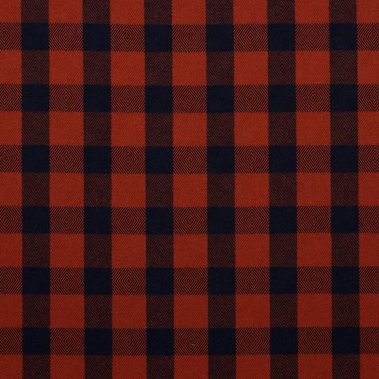 Schumacher 81610 Galt Wool Check Americana fabric swatch