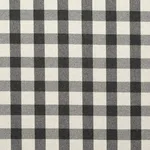 Schumacher 81612 Galt Wool Check Charcoal fabric swatch