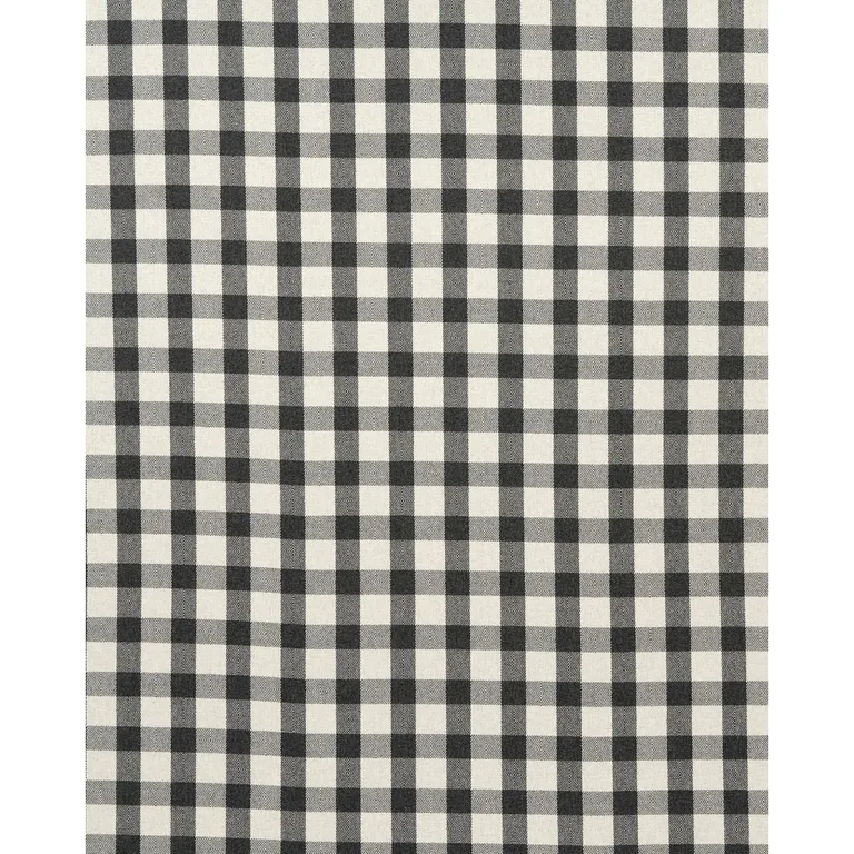 Schumacher 81612 Galt Wool Check Charcoal fabric swatch