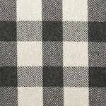 Schumacher 81612 Galt Wool Check Charcoal fabric swatch