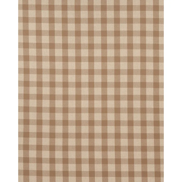 Schumacher 81611 Galt Wool Check Coffee fabric swatch
