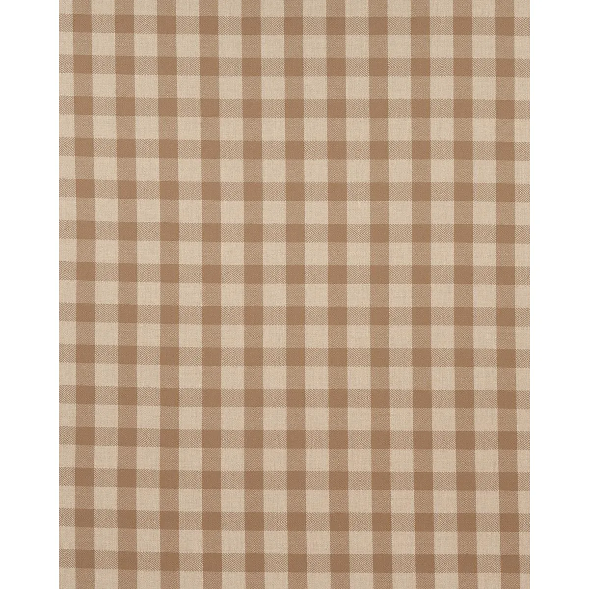Schumacher 81611 Galt Wool Check Coffee fabric swatch