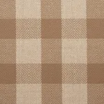 Schumacher 81611 Galt Wool Check Coffee fabric swatch