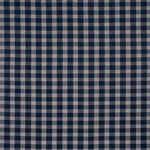 Schumacher 81615 Galt Wool Check Indigo fabric swatch