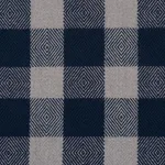 Schumacher 81615 Galt Wool Check Indigo fabric swatch