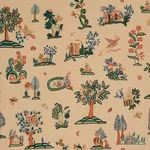 Schumacher 81480 Garden Fantasie Document fabric swatch