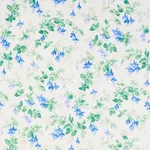 Schumacher 178680 Garden Gate Chintz Cobalt fabric swatch