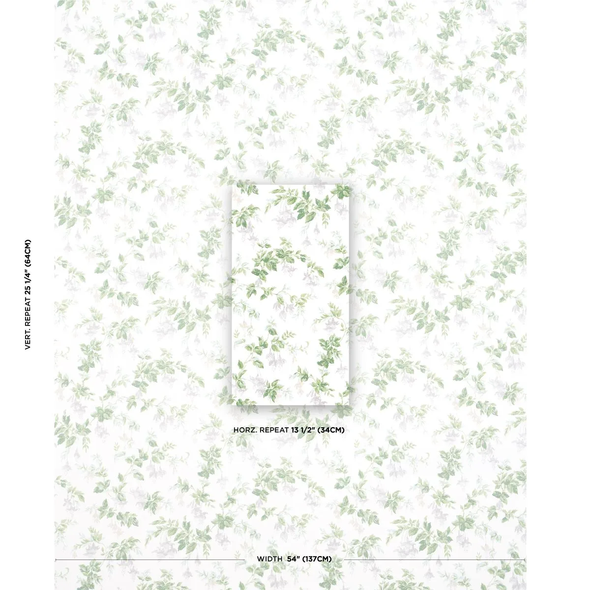 Schumacher 178682 Garden Gate Chintz Grey fabric swatch