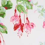 Schumacher 178681 Garden Gate Chintz Magenta fabric swatch