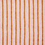 Schumacher 179761 Garden Path Hand Block Print Copper & Rose fabric swatch