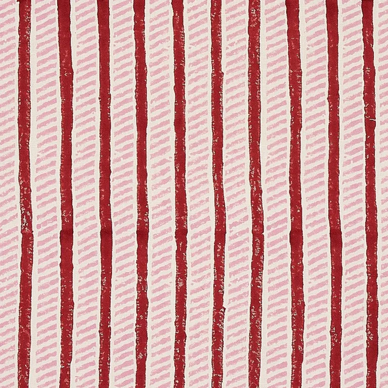Schumacher 179762 Garden Path Hand Block Print Iron & Rose fabric swatch