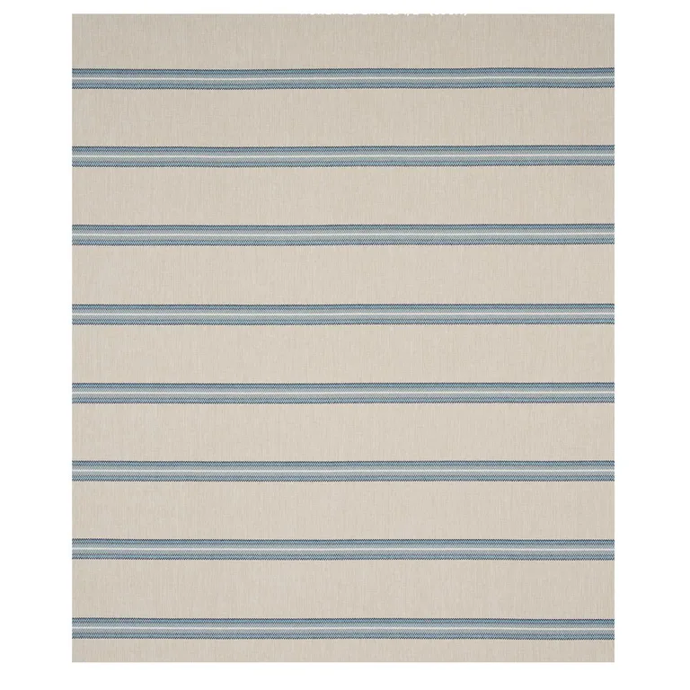 Schumacher 75973 Garden Stripe Indoor/Outdoor Blue fabric swatch