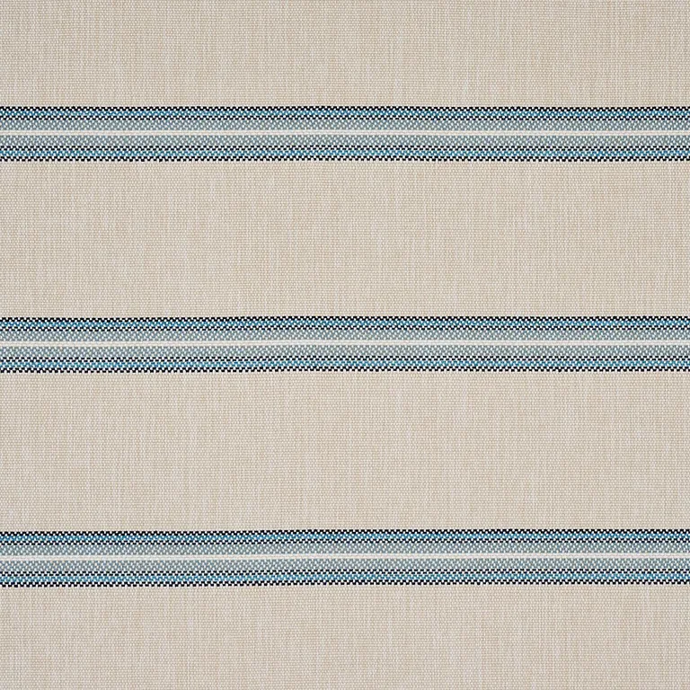 Schumacher 75973 Garden Stripe Indoor/Outdoor Blue fabric swatch