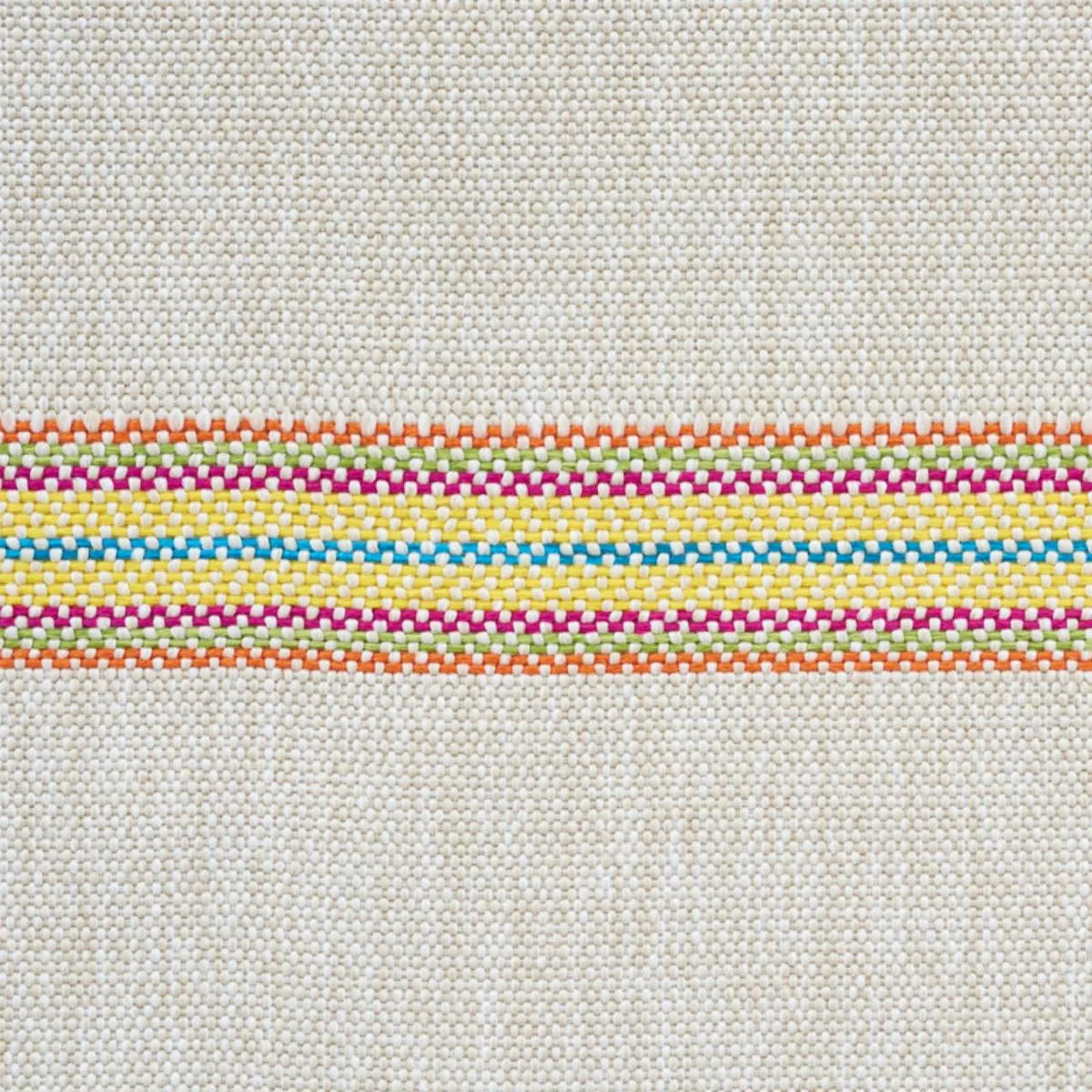 Schumacher 75971 Garden Stripe Indoor/Outdoor Marigold fabric swatch