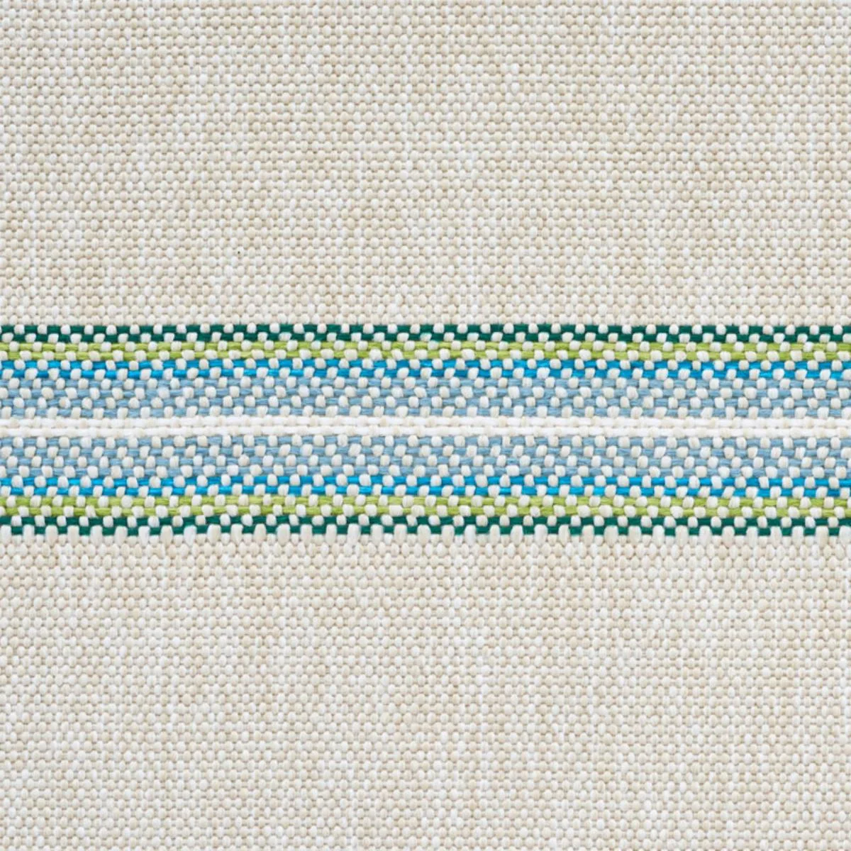 Schumacher 75970 Garden Stripe Indoor/Outdoor Meadow fabric swatch