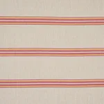 Schumacher 75974 Garden Stripe Indoor/Outdoor Red fabric swatch