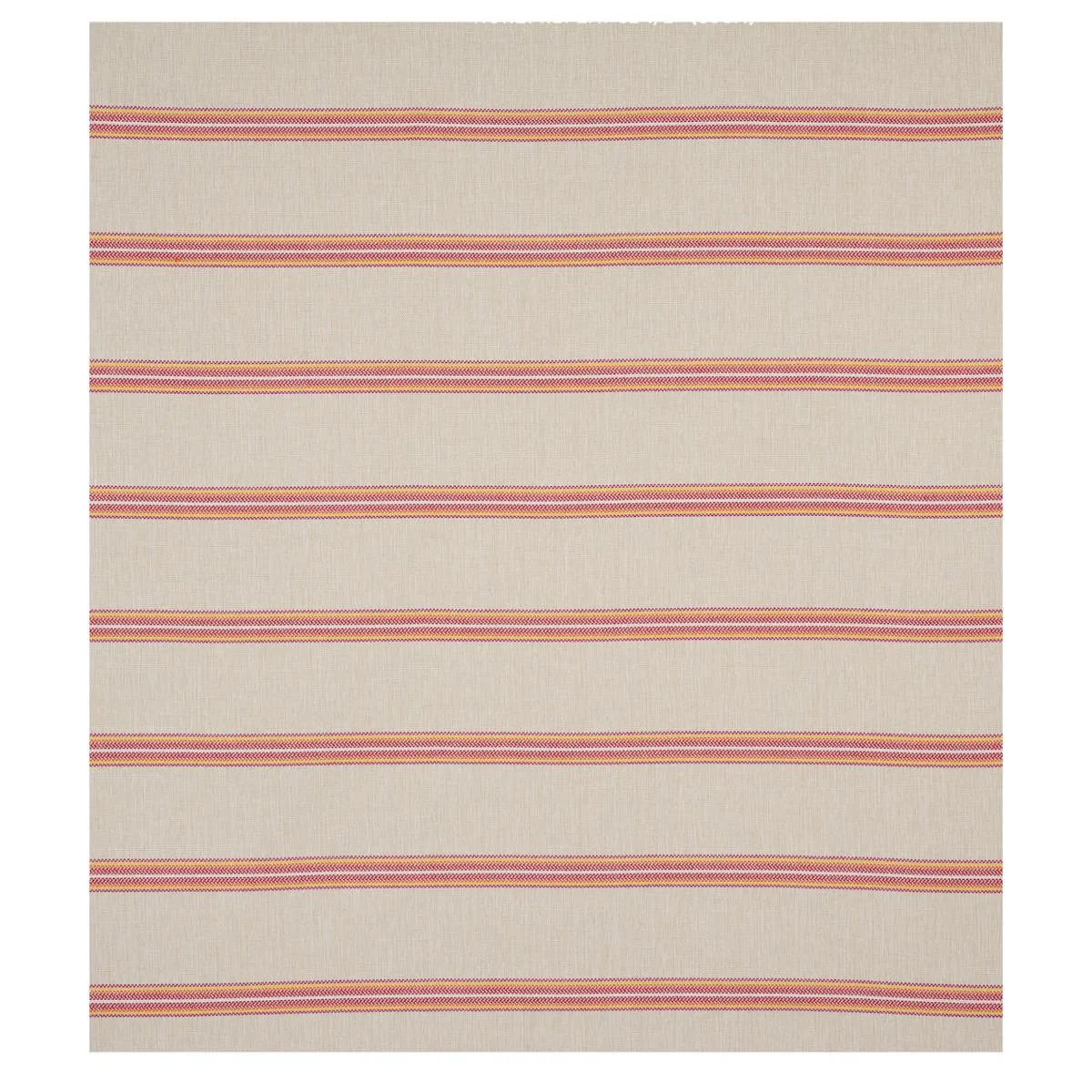 Schumacher 75974 Garden Stripe Indoor/Outdoor Red fabric swatch