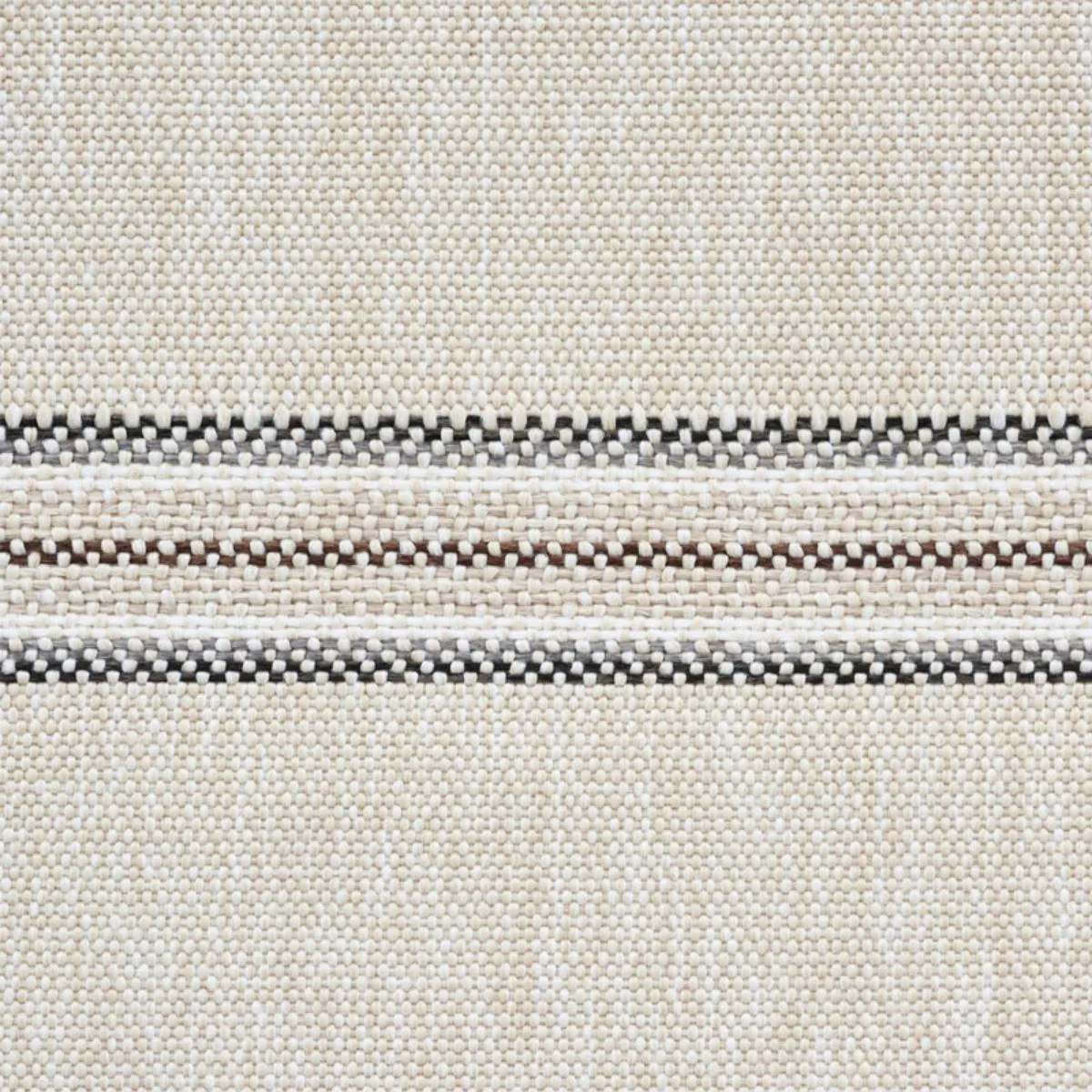 Schumacher 75972 Garden Stripe Indoor/Outdoor Stone fabric swatch