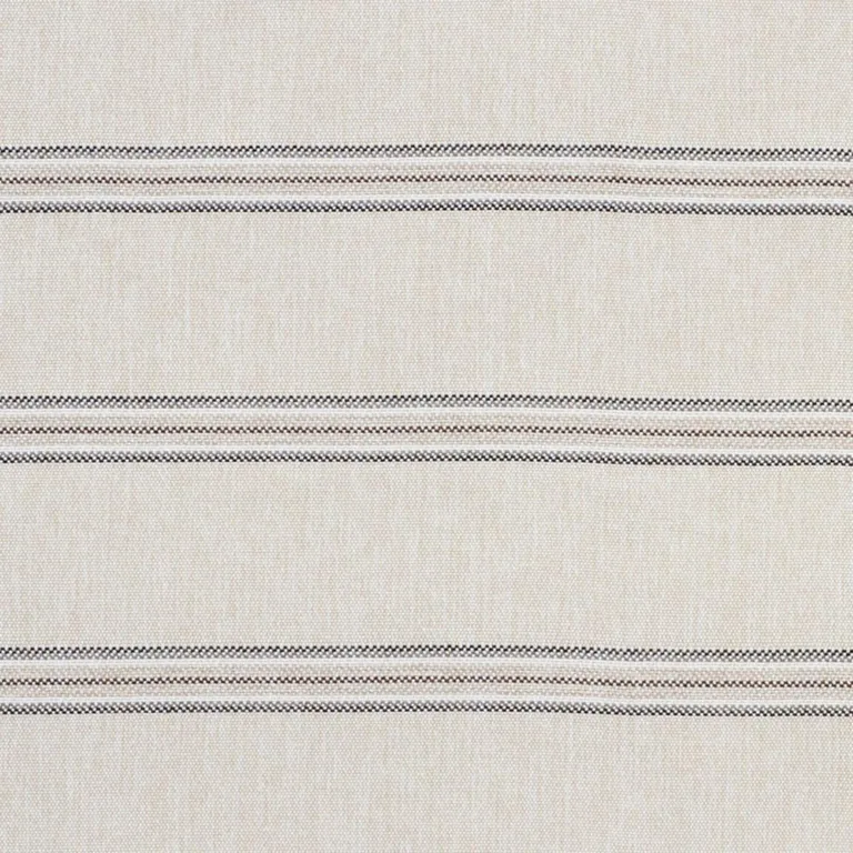 Schumacher 75972 Garden Stripe Indoor/Outdoor Stone fabric swatch