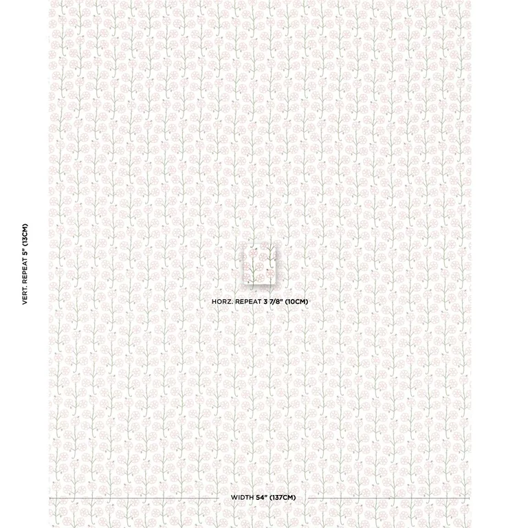 Schumacher 181401 Gardenia Rose fabric swatch