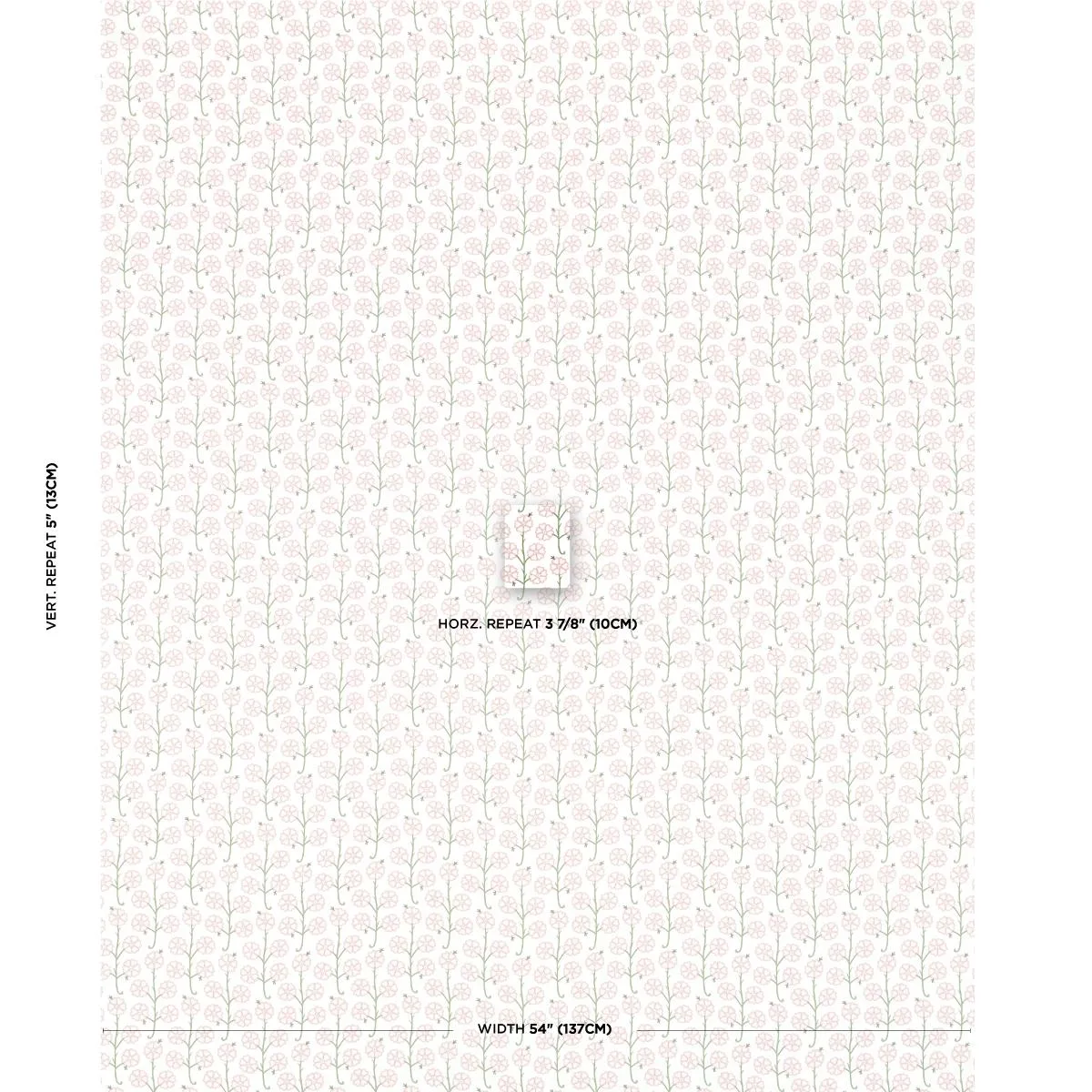 Schumacher 181401 Gardenia Rose fabric swatch