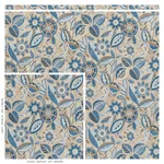 Schumacher 77761 Garland Velvet Blue fabric swatch